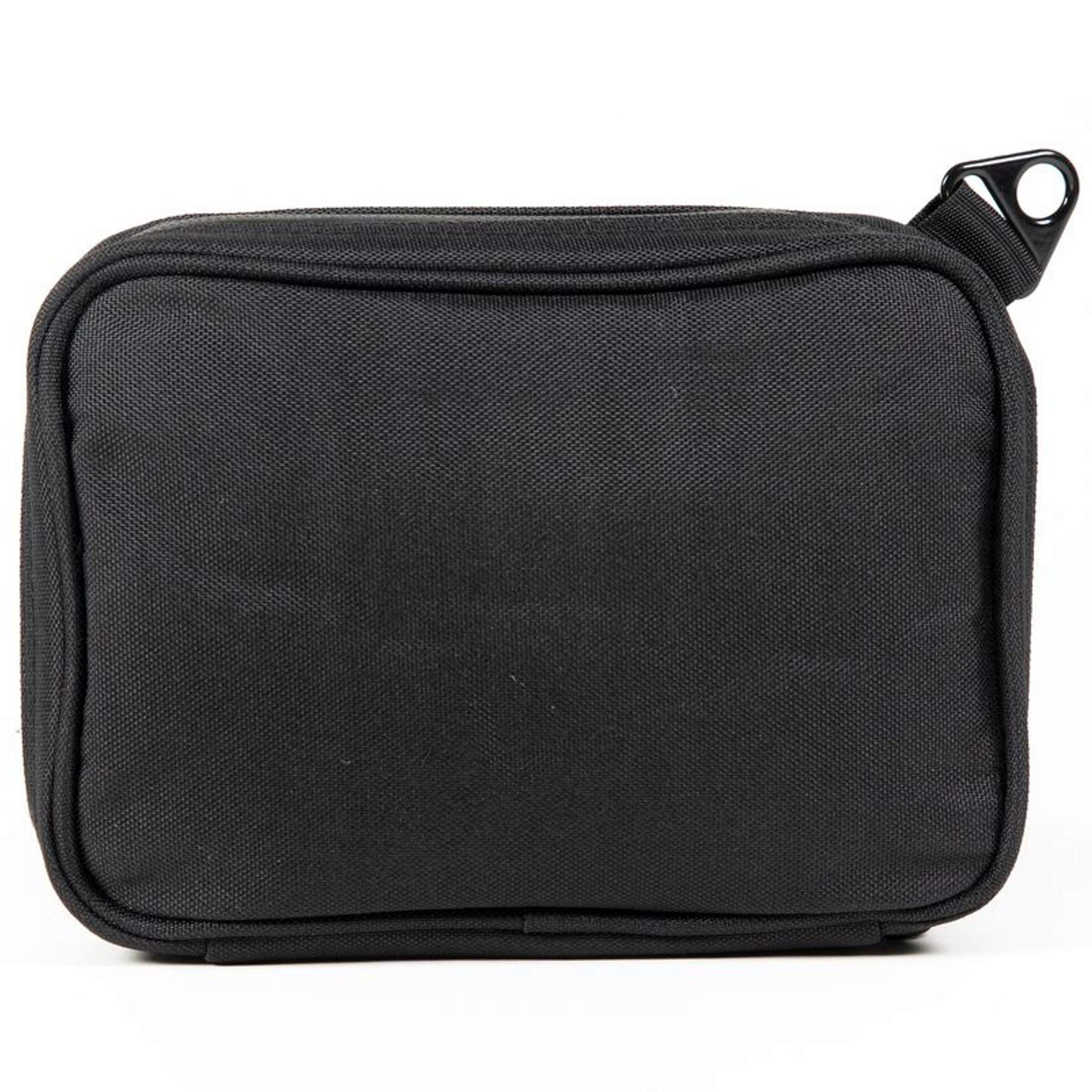 DIME BAGS Odor Sealing Padded Pouch, Carbon-Lined Smell Blocking Bag with Protective Interior for Glass & Gear, Water-Resistant Exterior, Low-Profile & Discreet (8 Inch, Black) - Image 3